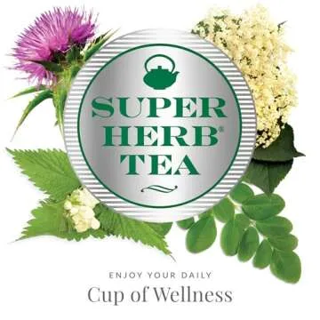 The Republic of Tea — Organic Nettle SuperHerb Tea Tin, 36 Herbal Tea Bags, Naturally Caffeine-Free