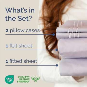 Queen Size 4 Piece Sheet Set - Comfy Breathable & Cooling Bed Sheets Set - Hotel Luxury Bedding for ...