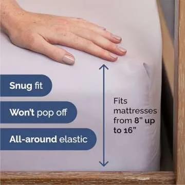 Queen Size 4 Piece Sheet Set - Comfy Breathable & Cooling Bed Sheets Set - Hotel Luxury Bedding for Women, Men, Kids & Teens - Deep Pockets, Easy-Fit, Soft and Wrinkle Free - Oeko-Tex - Light Lavender