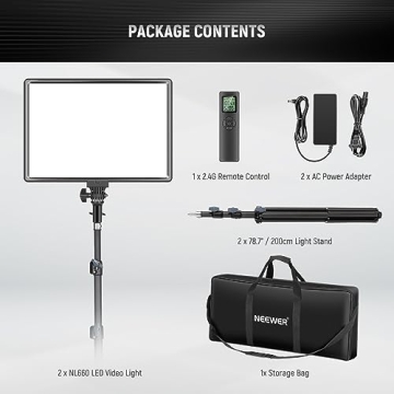 Neewer 18" LED Video Light Kit - Complete Pro Lighting Solution