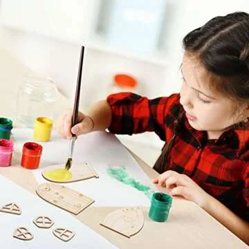 48 Pcs Fairy Door Wooden Garden Doors Craft Mini Window Kit