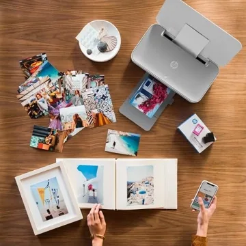 HP Tango Smart Wireless Printer – Mobile Remote Print, Scan, Copy, HP Instant Ink, Works with Alexa(2RY54A),White