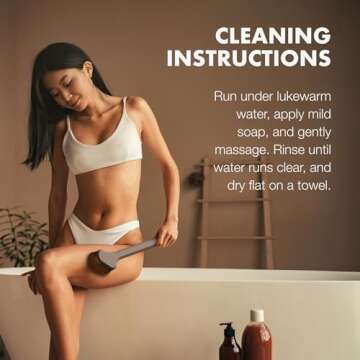 SONN Self Tanner Brushes - Body and Face Kabuki Brush Applicator for Fake Tan, Lotion, Makeup, and Sunscreen, Back Brush Applicator for Sunless Tanner and cream (Combo Pack)