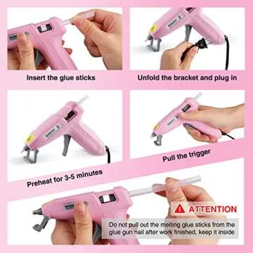 WORKPRO Mini Hot Glue Gun - Crafting Made Easy