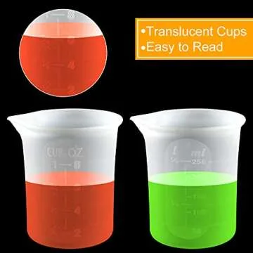 Coopay Silicone Measuring Cups for Resin Crafting