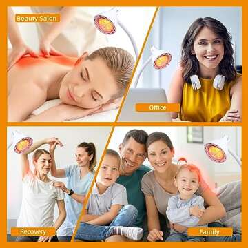 LHCYLDQ Infrared Light,275W Red Near Infrared Heat Lamp for Relieve Joint Pain and Muscle Aches,Adju...