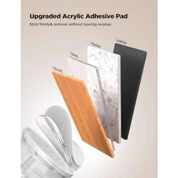 9 Pack Cable Management Cord Holder Organizer, JOYROOM Magnetic Cable Clips Adhesive Wire Keeper, Under Desk Cord Hider for Bedside Nightstand Table Desktop USB Wall Car Office Workspace Accessories