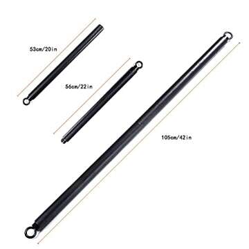 OYINDIZ Resistance Band Bar, Home Gym Workout Pilates 38Inch Strength Power Training, Heavy Duty Lif...