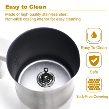 Huogary Electric Milk Frother for Perfect Coffee at Home