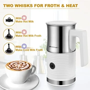 Huogary Electric Milk Frother for Perfect Coffee at Home