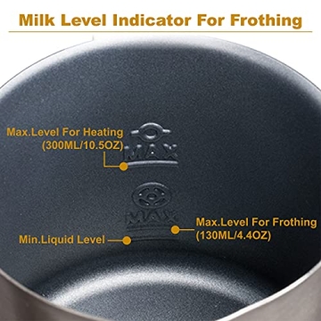 Huogary Electric Milk Frother for Perfect Coffee at Home