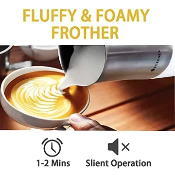Huogary Electric Milk Frother for Perfect Coffee at Home
