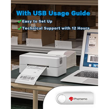 Phomemo Thermal Label Printer PM-246 for Shipping & Barcodes