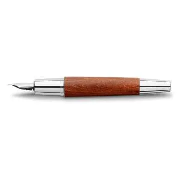 Faber-Castell E-Motion Fountain Pen Brown Pear Wood M