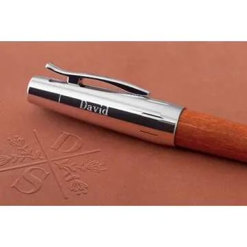 Faber-Castell E-Motion Fountain Pen Brown Pear Wood M