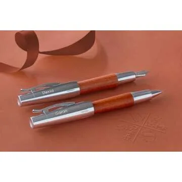 Faber-Castell E-Motion Fountain Pen Brown Pear Wood M