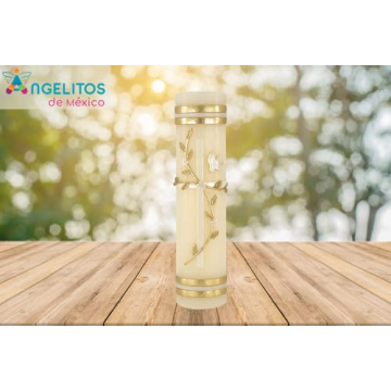Elegant Artisan Candle for Baptism and Weddings