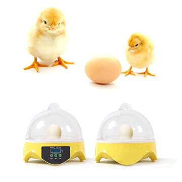 Digital Fully Automatic Egg Incubator Mini 7 Eggs Poultry Hatcher Temperature Controller Us Plug Por...