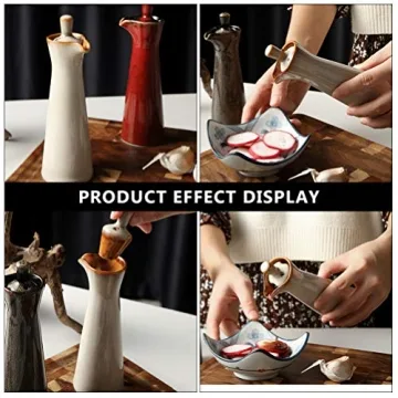 Cabilock Ceramic Soy Sauce Bottle - Elegant Sauces Dispenser