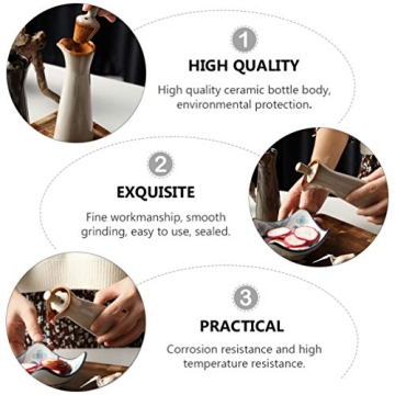 Cabilock Ceramic Soy Sauce Bottle - Elegant Sauces Dispenser