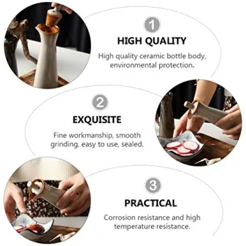 Cabilock Ceramic Soy Sauce Bottle - Elegant Sauces Dispenser