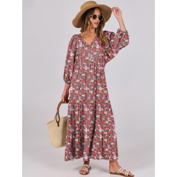 Stunning ANRABESS Women's Boho Maxi Dress for Summer