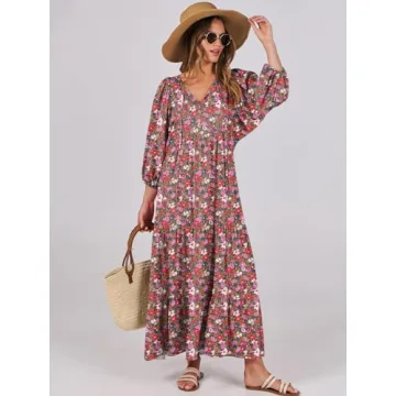 Stunning ANRABESS Women's Boho Maxi Dress for Summer