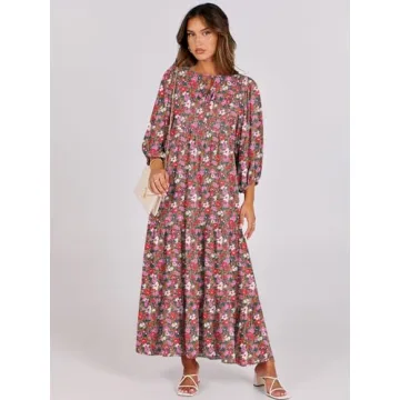 Stunning ANRABESS Women's Boho Maxi Dress for Summer