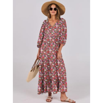 Stunning ANRABESS Women's Boho Maxi Dress for Summer