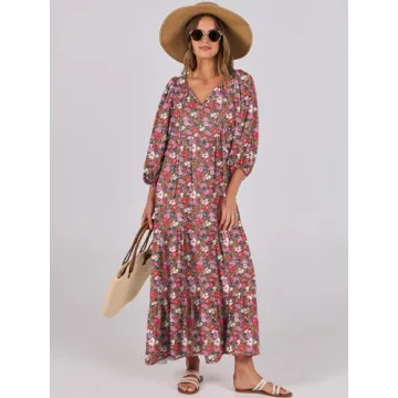 Stunning ANRABESS Women's Boho Maxi Dress for Summer