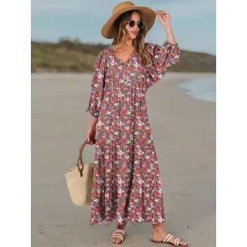 Stunning ANRABESS Women's Boho Maxi Dress for Summer