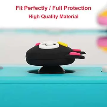 Owngen Cute Thumb Grip Caps for Nintendo Switch/Lite/OLED, Kawaii Magic Moon Joy-Stick Button Stick Cover 3D Analog Ergonomic Cap for NS Controller Joy-Cons (Luna)