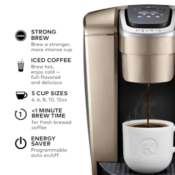 Keurig K-Elite Single Serve Coffee Maker with Iced Coffee Feature