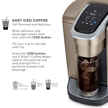Keurig K-Elite Single Serve Coffee Maker with Iced Coffee Feature