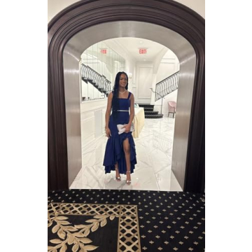 Elegant Ternlm Black and White Prom Dress 2025 for Women