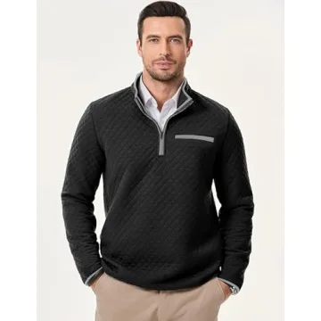 Stylish Dokotoo Men’s Quarter Zip Sweatshirt for Fall