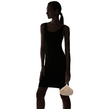 Chic Jessica McClintock Mesh Wristlet Pouch in Pearl