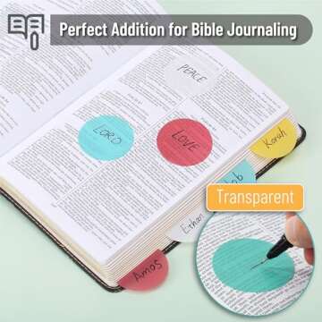 Mr. Pen Transparent Sticky Notes - 200 Candy Color Sheets