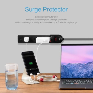 KMC Power Strip Surge Protector with Overload Protection