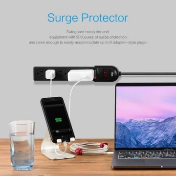 KMC Power Strip Surge Protector with Overload Protection