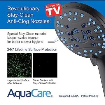 AquaCare High Pressure 8-mode Handheld Shower Head