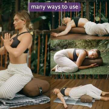 Hugger Mugger Standard Yoga Bolster (Blue)