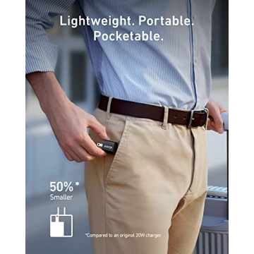 Anker Nano 20W USB-C Fast Charger for iPhone & Android