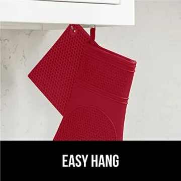 Gorilla Grip Silicone Oven Mitt Set for Safe Cooking
