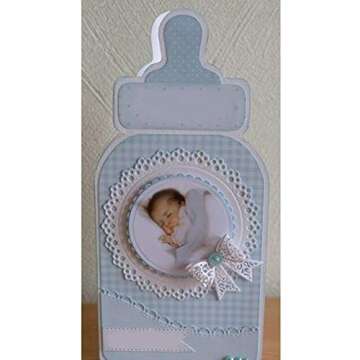 Metal Die Cuts Set Include 4 Different Patterns Round Lace Flower Border Cutting Dies Cut Stencils for Scrapbooking Photo Album Decorative Embossing Paper Dies for Card Making Template (Silver)