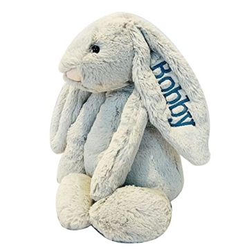 Custom Embroidered Plush Bunny - Perfect First Easter Gift for Kids