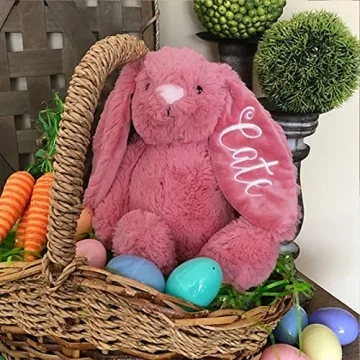 Handmade Personalized Plush Bunny - Gift for Children