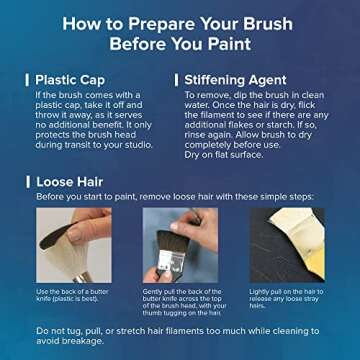 Silver Brush Bristlon Extra Long Filbert Brush, Size 6