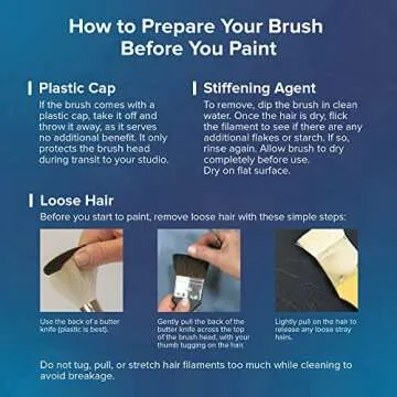 Silver Brush Bristlon Extra Long Filbert Brush, Size 6