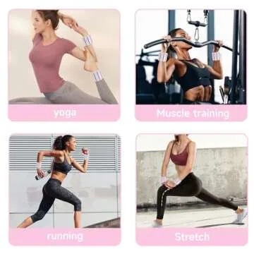 Wrist and Ankle Weights for Women at Home, Wearable Set of 2(1Lbs Each) Weighted Bracelet for Men, Adjustable Arm & Leg Weights for Workout, Walking, Exercise, Gym, Running